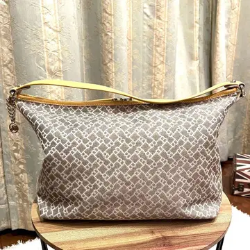 레어 새상품급 BALLY 발리 숄더백 올 패턴 나일론 천연 가죽 숄더