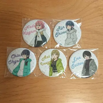 유루캠 영화 캔뱃지 카카미가하라 시마 오가키 이누야마 사이토 5개