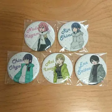 유루캠 영화 캔뱃지 카카미가하라 시마 오가키 이누야마 사이토 5개