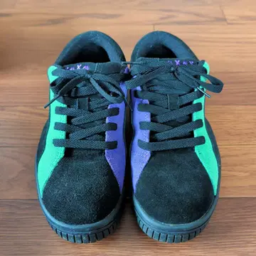 AIRWALK 스웨이드 스니커즈 블랙/그린/퍼플