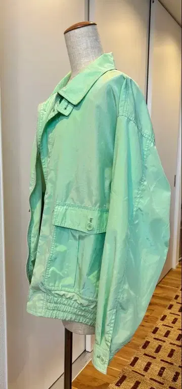 나일론 자켓 민트 그린