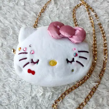 새상품급 헬로키티 x 엔젤하트 파우치 미니백 50주년 기념