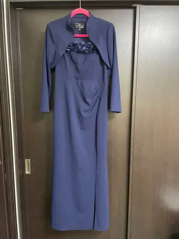 ALEX EVENINGS 네이비 롱 드레스 사이즈 10P