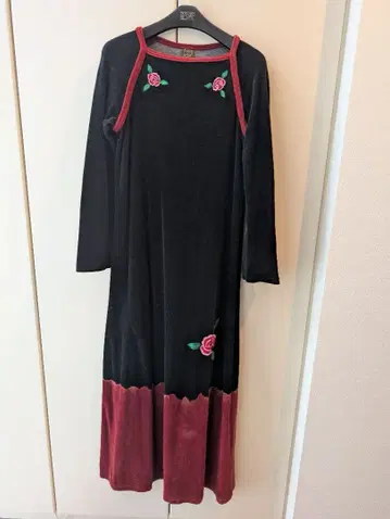 여성용 코듀로이 롱 원피스