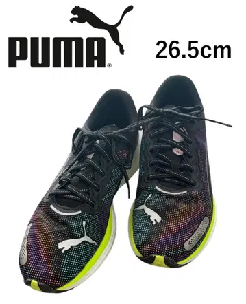 PUMA 러닝화 26.5cm 블랙/멀티 컬러