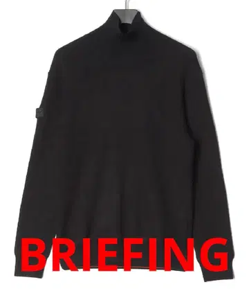 [ 새상품 ] 브리핑 골프 니트 리브 터틀넥 블랙 XL