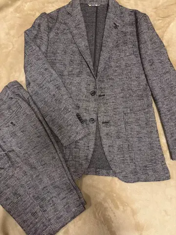 G STAGE 글렌체크 수트 46 사이즈