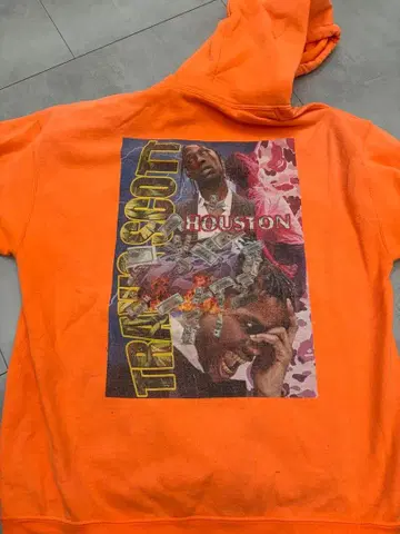 트래비스 스캇 후디 오렌지