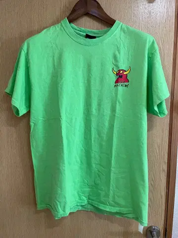 TOY MACHINE 형광 그린 T셔츠 L 사이즈