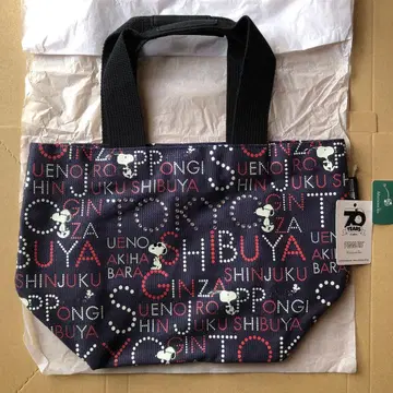 새상품 peanuts x 애프터눈 티 스누피 미니 토트백