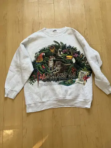 아마존 열대우림 디자인 맨투맨