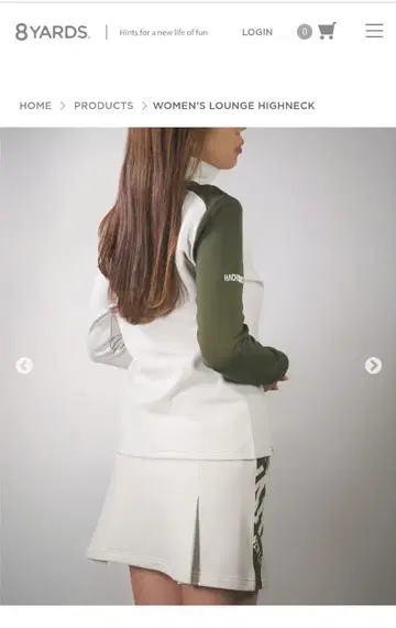 8yards 라운지 하이넥 L 사이즈 골프 여성용