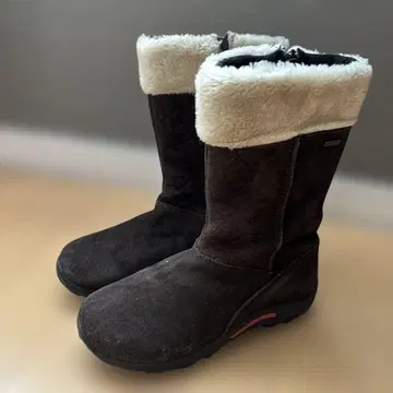 [ MERRELL ] 24.0cm 다크 브라운 퍼 달린 어그 부츠