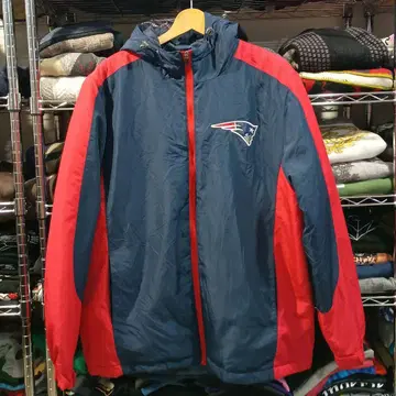 USA 구제 의류 NFL 뉴잉글랜드 페이트리어츠 충전솜 나일론 자켓