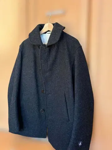 오르치발 ORCIVAL 차콜 그레이 피 코트 남성용 사이즈 5