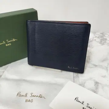 [ 새상품급 ] Paul Smith 네이비 접이식 지갑 머니클립