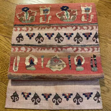 나고야 오비  직조 차분한 색감 연습에