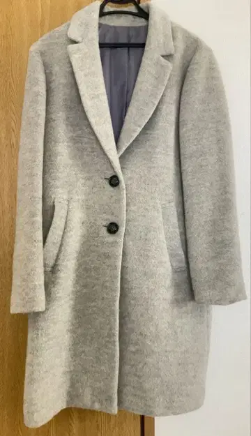 푸치조 작은 키 작은 사이즈 경량 울 혼방 체스터 코트