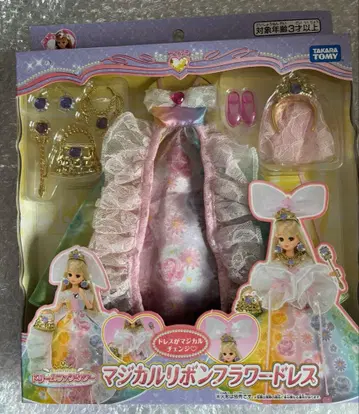 리카짱 옷 갈아입기 마법 리본 플라워 드레스