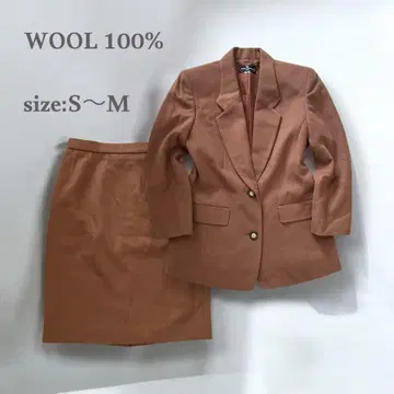 울 100% 포멀 슈트 셋업 고품질 카멜 엄마 여성 수트