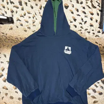 XLARGE 리버서블 후드티 XLARGE 네이비/그린