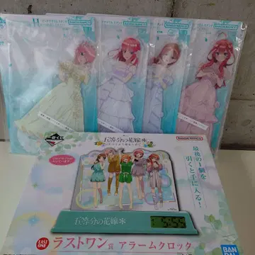 5등분의 신부 제일복권 라스트원 알람 시계 아크릴 스탠드 포함