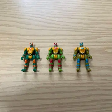 타카라 플레이메이츠 미니 터틀즈 3체