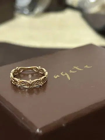 아가트 agete K10 시스루 조각 반지 #9