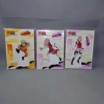 [세트만] NARUTO 아크릴 스탠드 3종 세트 (나루토, 사쿠라)