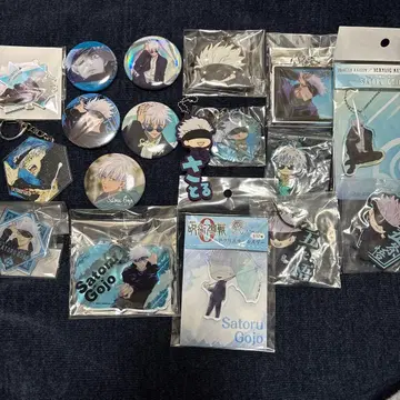 고죠 사토루 캔뱃지 키링 세트