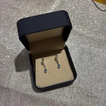 래브라도 라이트 블루 토파즈 귀찌 k10