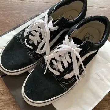 빈티지 VANS 스니커즈 블랙/화이트 US 10