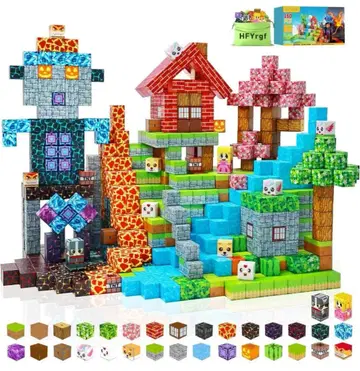 마인크래프트풍 마그넷 블록 150피스