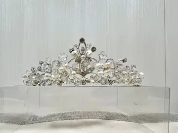 브라이덜 티아라 펄 와타베 웨딩 LT-316