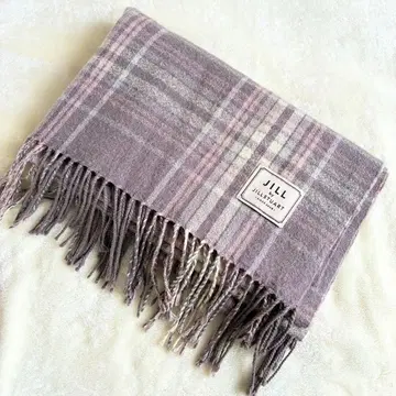 새상품급 질 바이 질스튜어트 체크 무늬 스톨 펄 그레이