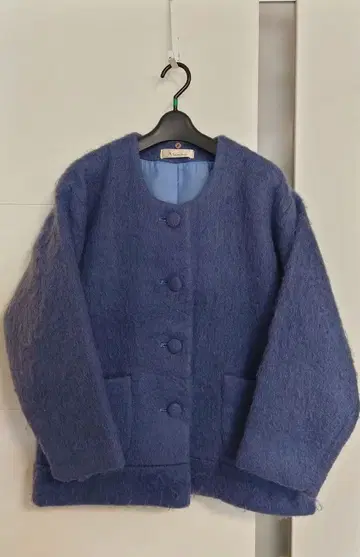 울 100% 노카라 숏코트