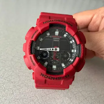 G-SHOCK GA-100B 레드 손목시계