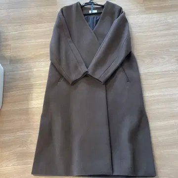 클리닝 완료 green label relaxing 롱 코트 브라운