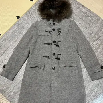 EMMA JAMES 그레이 더플 코트 M