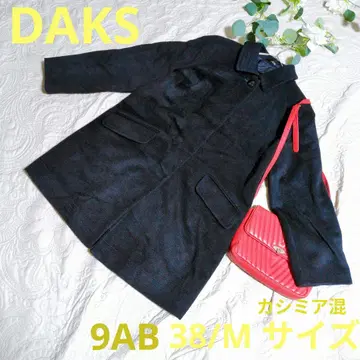 [ DAKS ] 캐시미어 혼방 테일러드 자켓 9AB 38/M 블랙