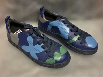 CAMPER TWINS 네이비 스니커즈 그린 블루 올 패턴 트윈즈