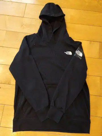 THE NORTH FACE 블랙 후드티 후드 부착