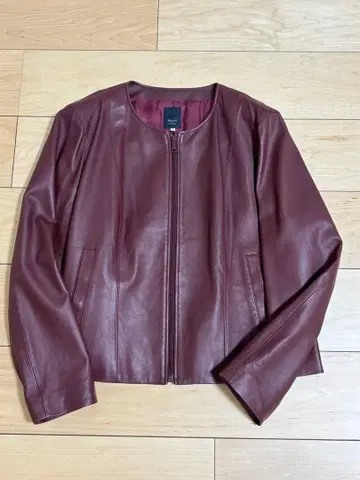 KEITH 보르도 가죽 자켓 여성용