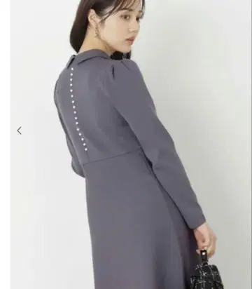 PROPORTION 클래시컬 플레어 니트 원피스