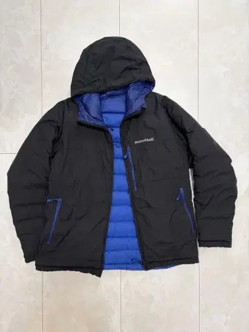 몽벨 콜로라도 파카 Men's M 블루 x 블랙 리버서블