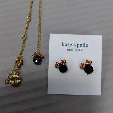 kate spade 미니 마우스 목걸이 귀걸이 세트