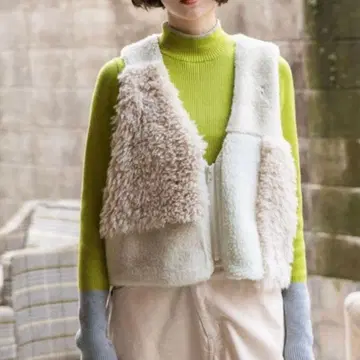 니코앤드 클레이지 퍼 베스트 새상품 보아 베스트