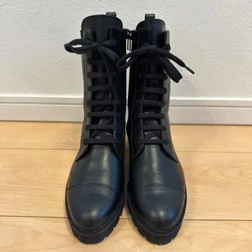 다이애나 22cm 레이스업 부츠 사이드 지퍼 통굽