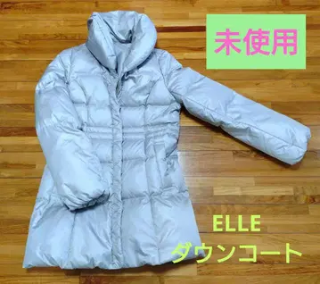 [ 미사용 새상품급 ] ELLE 다운 코트 사이즈 40 실버/그레이