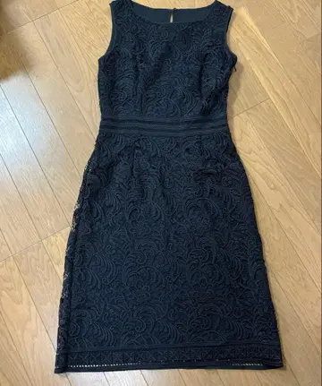 ANAYI 꽃무늬 자수 전체 레이스 슬리브리스 원피스 36